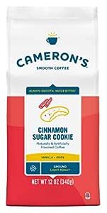 Cameron's Coffee Roasted Ground Coffee Bag, Flavored, Cinnamon Sugar Cookie, 12 Ounce