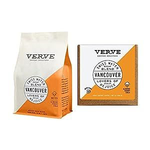 Verve Coffee Roasters Coffee Vancouver Swiss Water Decaf Whole Bean & Instant Coffee Bundle | Medium Roast, Espresso | No Caffeine, Direct Trade, Resealable Pouch | Enjoy Hot or Cold Brew