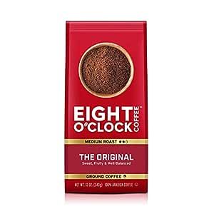 Eight O'Clock Coffee The Original, 12 Ounce (Pack of 6) Medium Roast Ground Coffee 100% Arabica, Sweet, Fruity, Well Balanced