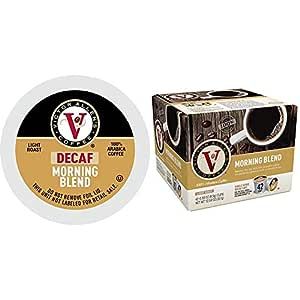 Decaf Morning Blend, Victor Allen’s Coffee Light Roast Single Serve Coffee Pods, 80 Count & Morning Blend for K-Cup® Keurig 2.0® Brewers, 42 Count, Light Roast Single Serve Coffee Pods