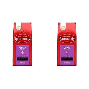 Community Coffee French Roast 12 Ounces, Extra Dark Roast Ground Coffee, 12 Ounce Bag (Pack of 2)