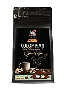 colombian decaffeinated coffee - DECAF COLOMBIAN GROUND COFFEE - Medium Roast, 100% Pure Arabica, swiss water processed, non gmo - roasted colombian coffee, by SWAN LIFE ESSENTIALS - 1 Bag (12 Oz)