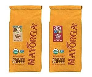 Mayorga Coffee Cafe Cubano Roast 2lb and Swiss Water Decaf Cafe Cubano Roast 2lb Combo Pack