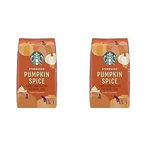 Starbucks Ground Coffee—Pumpkin Spice Flavored Coffee—100% Arabica—Naturally Flavored—1 bag (17 oz) (Pack of 2)