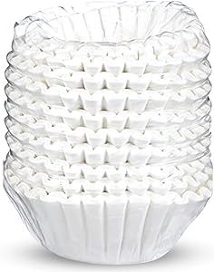 DRINK KATY'S Large Coffee Filters (10 to 12 Cup / 500 Count) Premium, All-Natural, Bigger & Tall Filters to Prevent Messy Ground Overflow for Home Cafe & Bunn Commercial Machines - Woman Owned