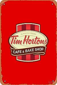 Tim Hortons Canadian Coffee Chain design Poster Metal Tin Sign Vintage 8x12 Inch