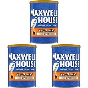 Maxwell House Master Blend Light Roast Ground Coffee (11.5 oz Canister) (Pack of 3)