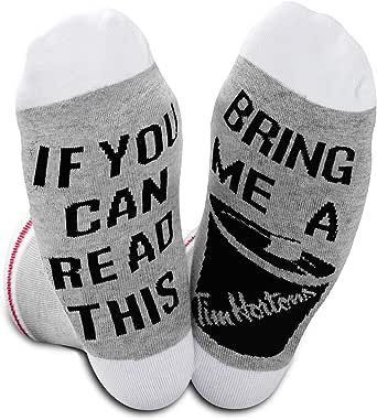 2PAIRS Coffee Gift If You Can Read This Bring Me A Coffee Funny Coffee Socks For Coffee Lovers